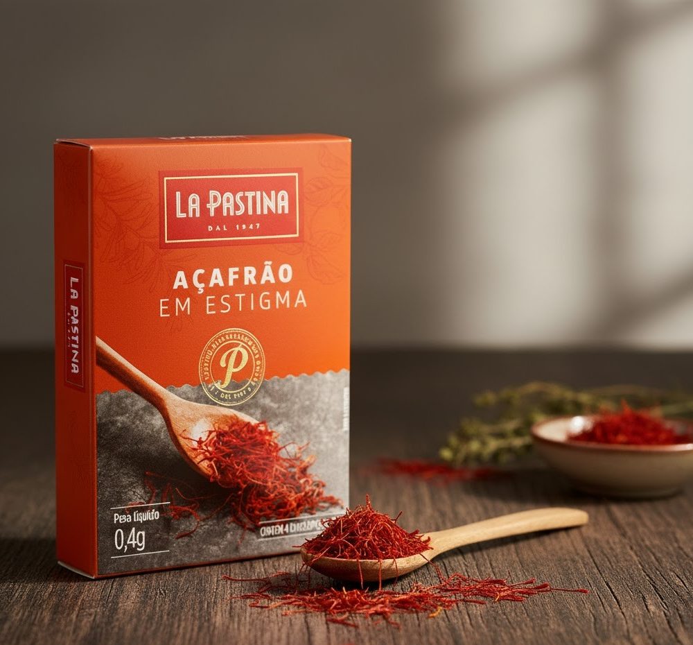 Açafrão em estigma – tempero premium para culinária sofisticada.